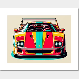 Ferrari F40 Posters and Art